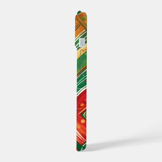 Fiesta Patchwork Küchentuch iPhone 15 Hülle (Linke Seite)