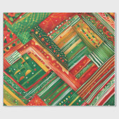 Fiesta-Patchwork-Packpapier Geschenkpapier (Flach)