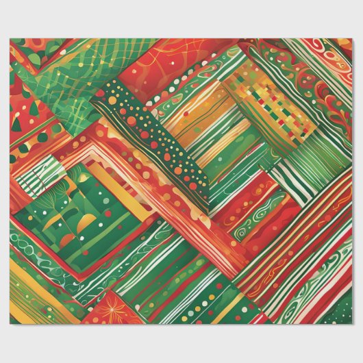 Fiesta-Patchwork-Packpapier Geschenkpapier (Flach)