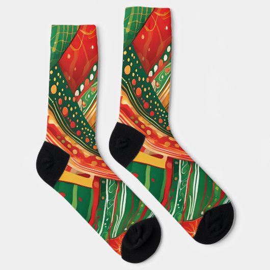Fiesta-Patchwork-Socken Socken (Rechts)