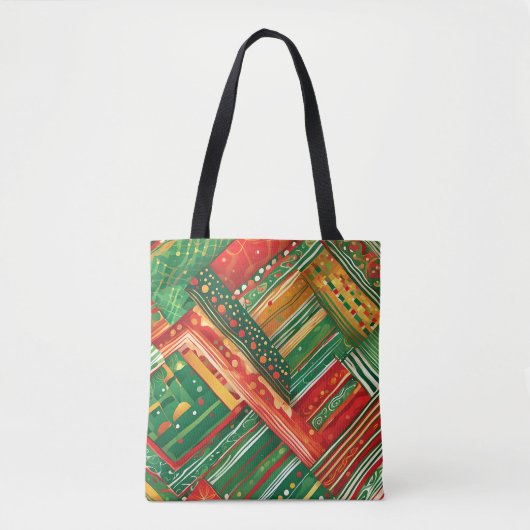 Fiesta-Patchwork-Totbeutel Tasche (Vorderseite)