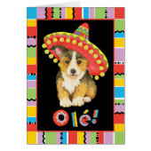 Fiesta Pembroke Welsh Corgi Card (Vorne)