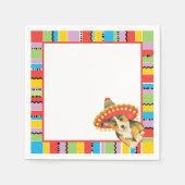 Fiesta Pembroke Welsh Corgi Paper Napkins Serviette (Vorderseite)