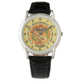 Fiesta Personalisiert NAME Fun Cinco De Mayo Armbanduhr