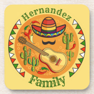Fiesta Personalisiert NAME Fun Cinco De Mayo Getränkeuntersetzer