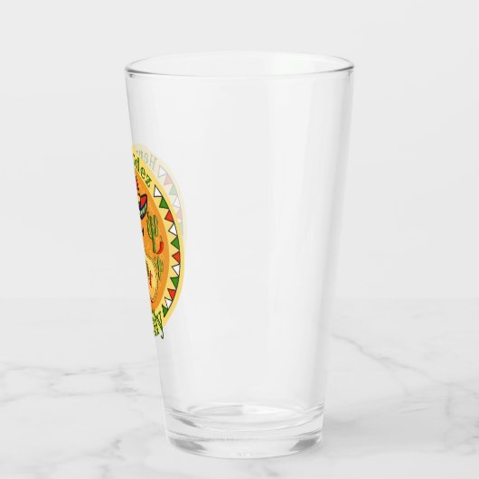 Fiesta Personalisiert NAME Fun Cinco De Mayo Glas (Links)