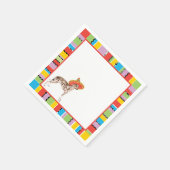 Fiesta Peruvian Inca Orchid Serviette (Ecke)