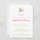 Fiesta Piñata Fun Bridal Dusche Einladungen (Vorderseite)