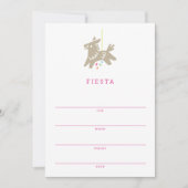 Fiesta Piñata | Schreiben-in der KinderParty Einladung (Vorderseite)