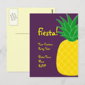 Fiesta Pineaple Postkarte (Vorne/Hinten)