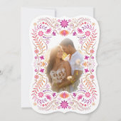 Fiesta Pink Quinceañera Hochzeit Retten Sie das Da Save The Date (Rückseite)