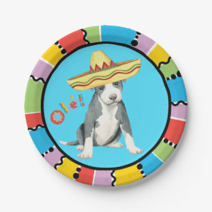 Fiesta Pit Bull Terrier Pappteller