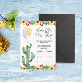 Fiesta Polterabend wie alt waren sie Spielkarte Begleitkarte