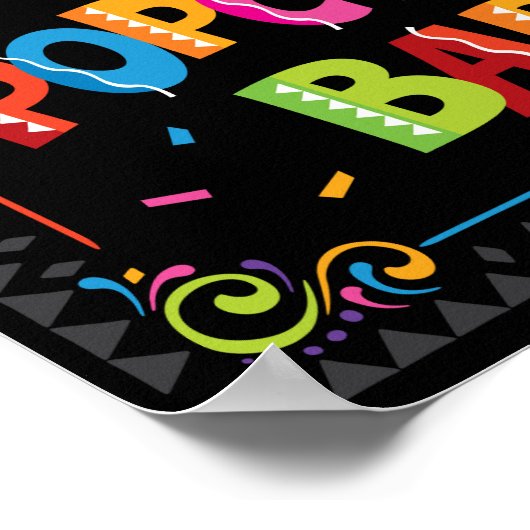 Fiesta POPCORN BAR Party Signieren Poster (Ecke)