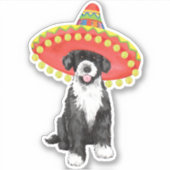 Fiesta Portugiesischer Wasserhund Vinyl Sticker (Vorderseite)