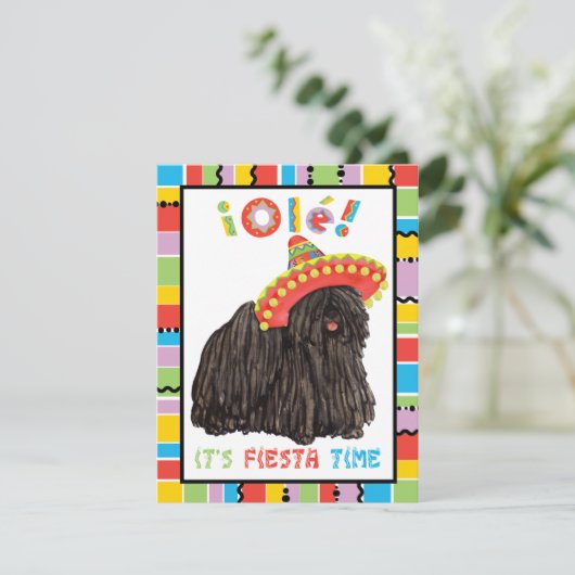 Fiesta Puli Einladung (Stehend Vorderseite)