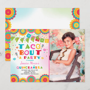 Fiesta Quinceanera Einladungtaco-Kampf ein Party Einladung