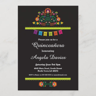 Fiesta Quinceañera Geburtstags-Party-Mexikaner Einladung