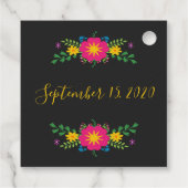 Fiesta Quinceñera, farbenfroh Geschenkanhänger (Rückseite)