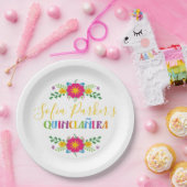 Fiesta Quinceñera, farbenfroh Pappteller (Party)