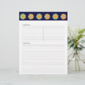 Fiesta Recipe Letterhead (Stehend Vorderseite)