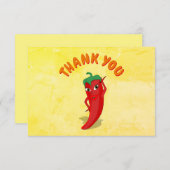 Fiesta Red Hot Pepper Diva Benutzerdefinierter Tex Dankeskarte (Vorne/Hinten)