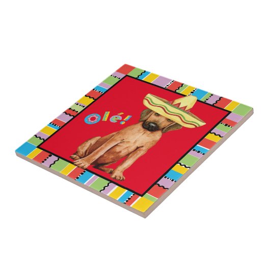 Fiesta Rhodesian Ridgeback Tile Fliese (Seite)