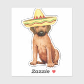 Fiesta Rhodesian Ridgeback Vinyl Sticker (Blatt)