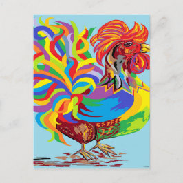 Fiesta Rooster Postkarte