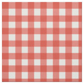 Fiesta-roter u. weißer Gingham-Karo Stoff (Muster)