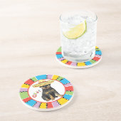 Fiesta Rottweiler Getränkeuntersetzer (Seite)