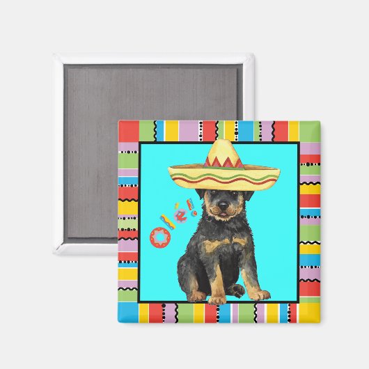 Fiesta Rottweiler Magnet (Vorderseite/Rückseite)