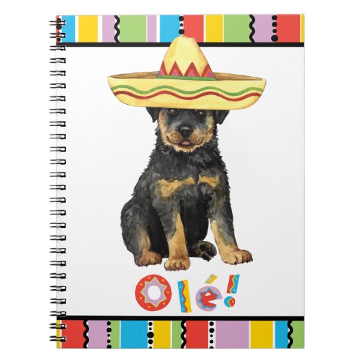 Fiesta Rottweiler Notizblock (Vorderseite)
