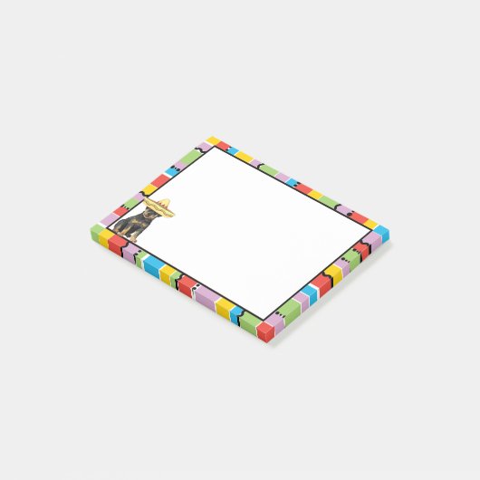 Fiesta Rottweiler Post-it Klebezettel (angewinkelt)