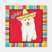 Fiesta Samoyed Magnet (Vorne)