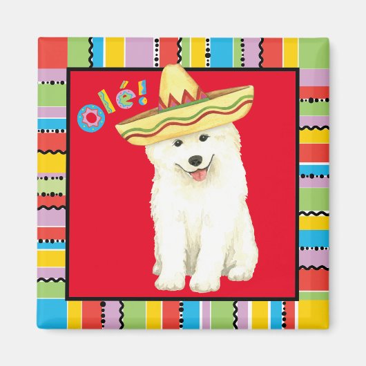 Fiesta Samoyed Magnet (Vorne)