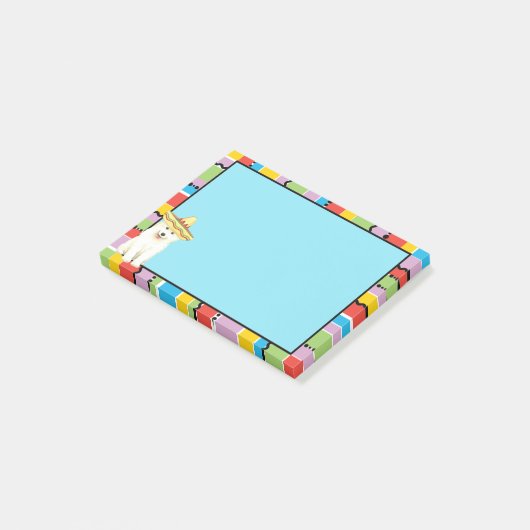 Fiesta Samoyed Post-it Notes Klebezettel (angewinkelt)