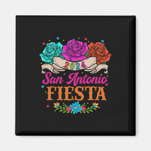 Fiesta San Antonio Texas Rosen Lustige Mexikanisch Magnet