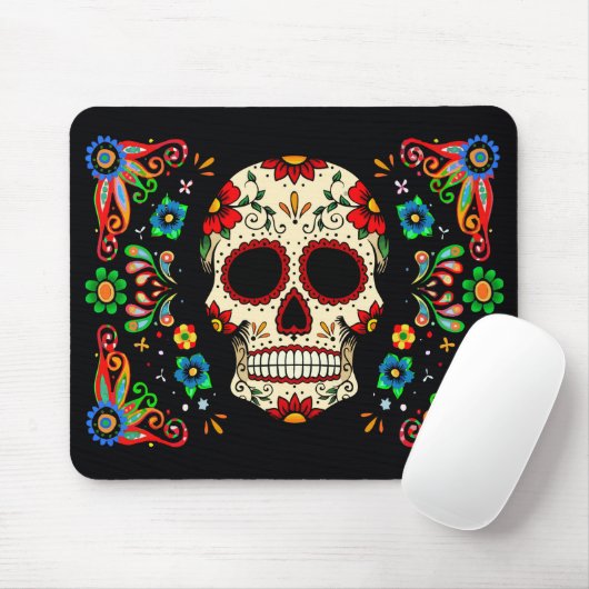 Fiesta-Schädel Mousepad (Mit Mouse)