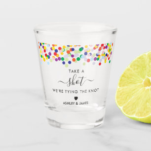 Fiesta schießt ab, wir binden die Knotenhochzeit Schnapsglas