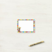 Fiesta-Schokoladen-Labrador Post-it Klebezettel (Auf Schreibtisch)