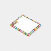 Fiesta-Schokoladen-Labrador Post-it Klebezettel (angewinkelt)