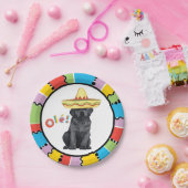 Fiesta Schwarzes Labor Pappteller (Party)