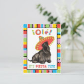 Fiesta Scottish Terrier Einladung (Stehend Vorderseite)