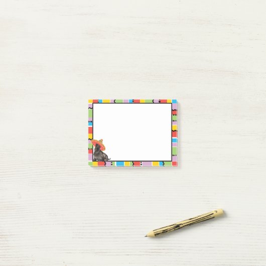 Fiesta Scottish Terrier Post-it Klebezettel (Auf Schreibtisch)