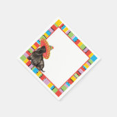 Fiesta Scottish Terrier Serviette (Ecke)