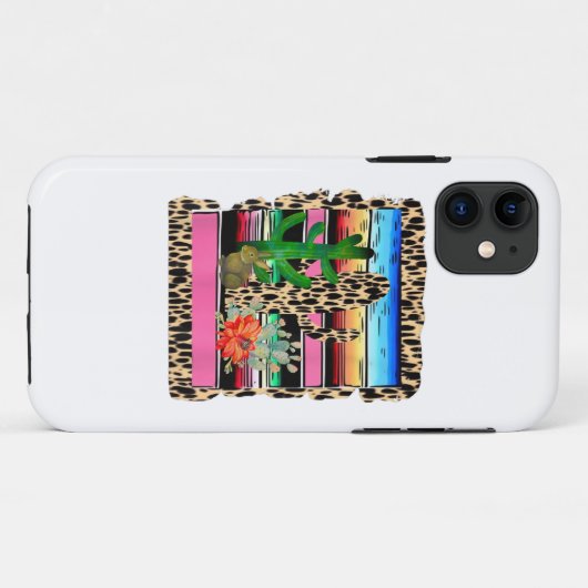 Fiesta Serape Cheetah Blume Cacti Kaninchen Case-Mate iPhone Hülle (Rückseite (Horizontal))