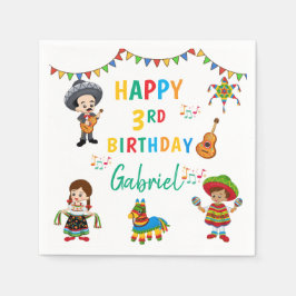 Fiesta, Servietten aus drei Kindergeburtstagen, Pa