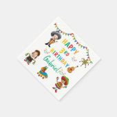 Fiesta, Servietten aus drei Kindergeburtstagen, Pa (Ecke)