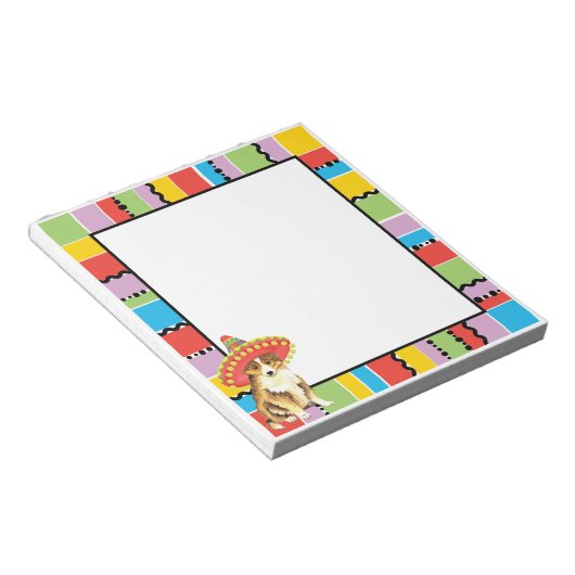 Fiesta Sheltie Notizblock (angewinkelt)